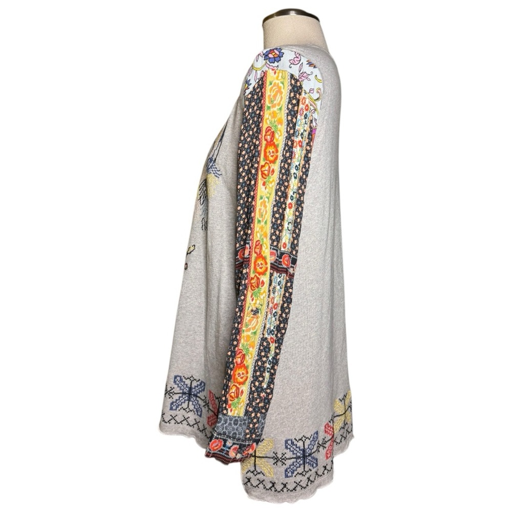John Mark Primavera Boho Multicolor Embroidered L… - image 2